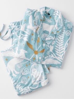 Pottery Barn Teen x Harry Potter Patronus Blue and White Pajama Set